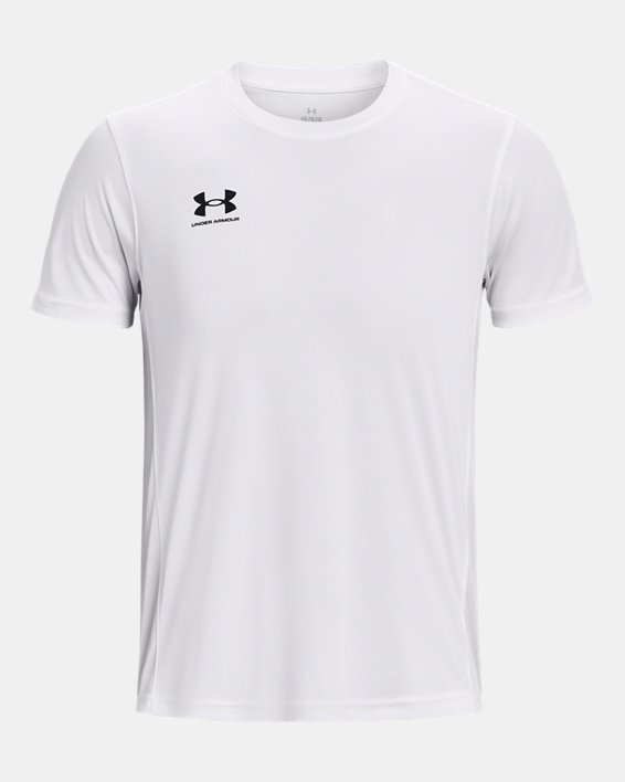 Camiseta de manga corta de entrenamiento UA Challenger para hombre, White, pdpMainDesktop image number 4